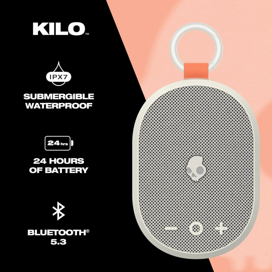 Skullcandy Kilo Wireless IPX7 Waterproof Bluetooth Speaker - Bone