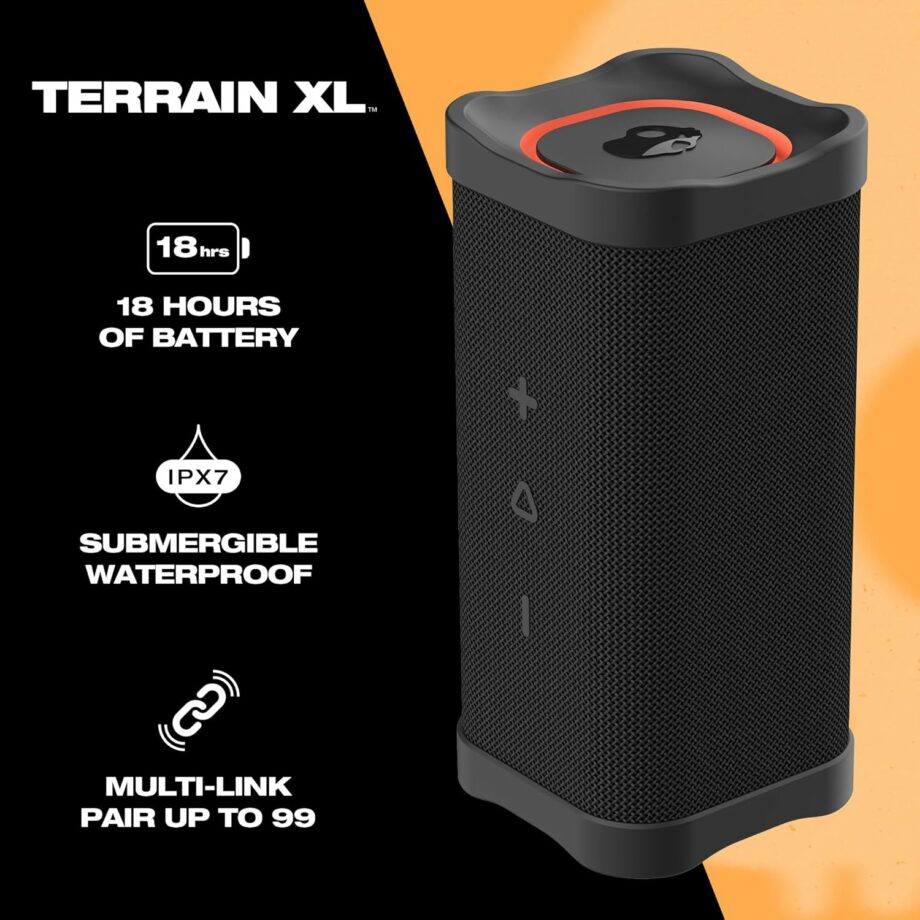 Skullcandy Terrain XL Wireless IPX7 Waterproof Bluetooth Speaker - Black