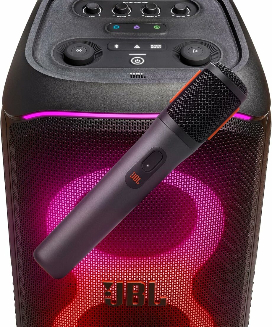 JBL PartyBox 2X Rechargeable Wireless Microphones - Compatible with All PartyBox Speakers